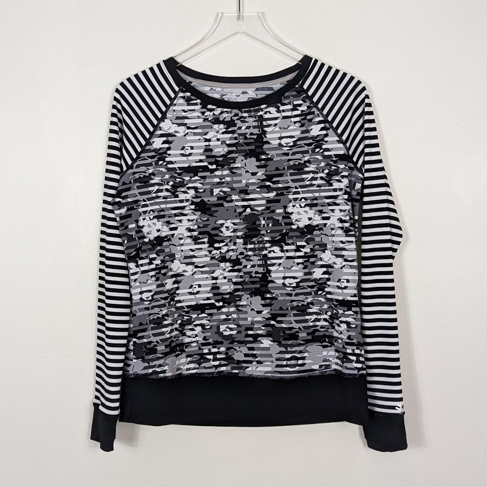 Coolibar Black and White SPF Shirt Medium